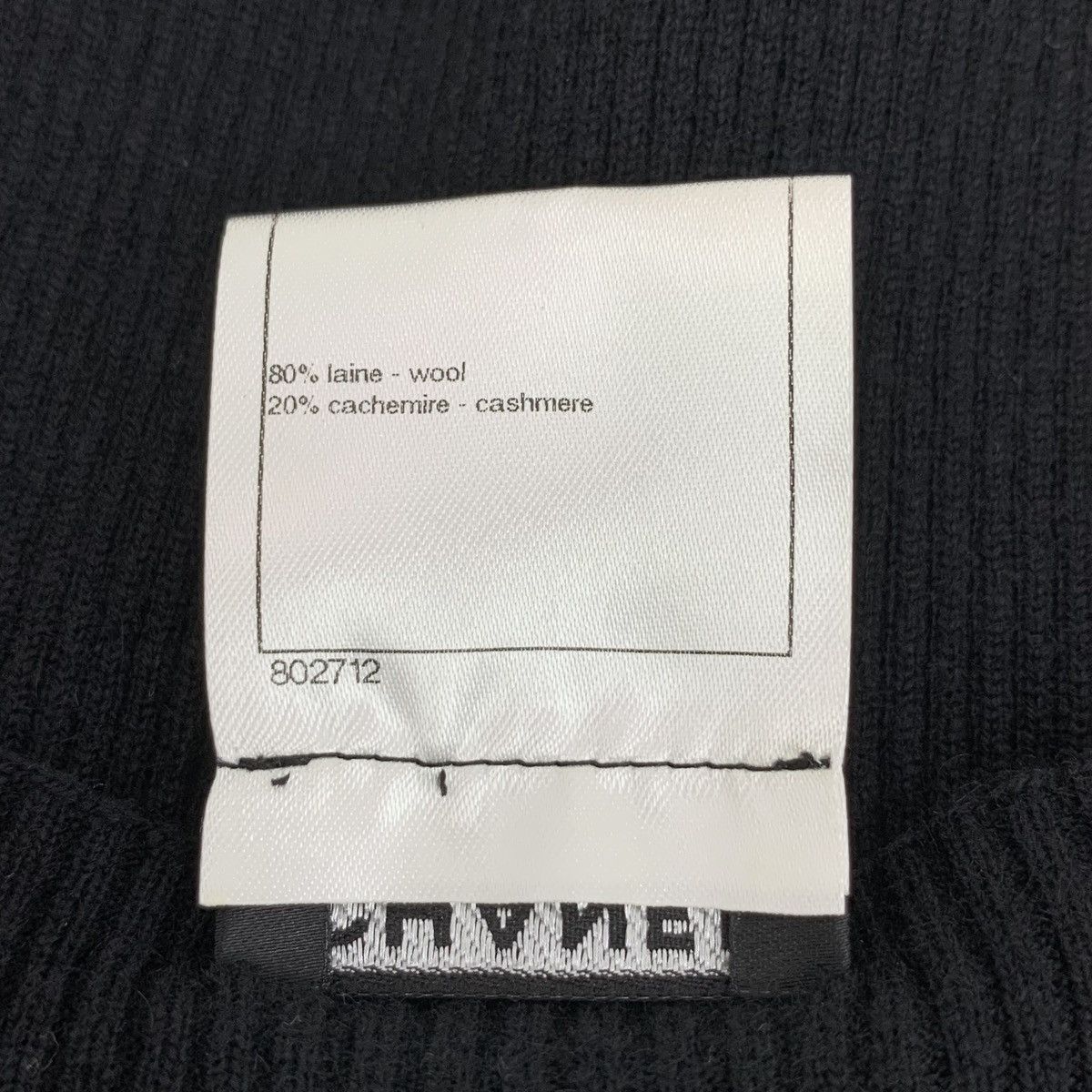 Chanel Chanel Black Silver Logo Wool Short Sleeve Knit Dress K26WX Size XS / US 0-2 / IT 36-38 - 8 Thumbnail