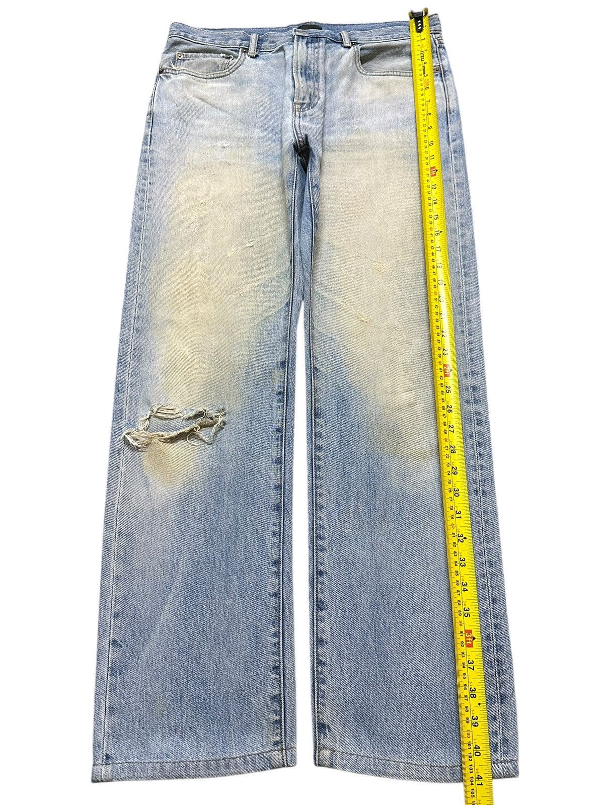 Uniqlo Vintage Japanese Uniqlo Mud Wash Faded Distress Style Loose Size US 32 / EU 48 - 12 Thumbnail