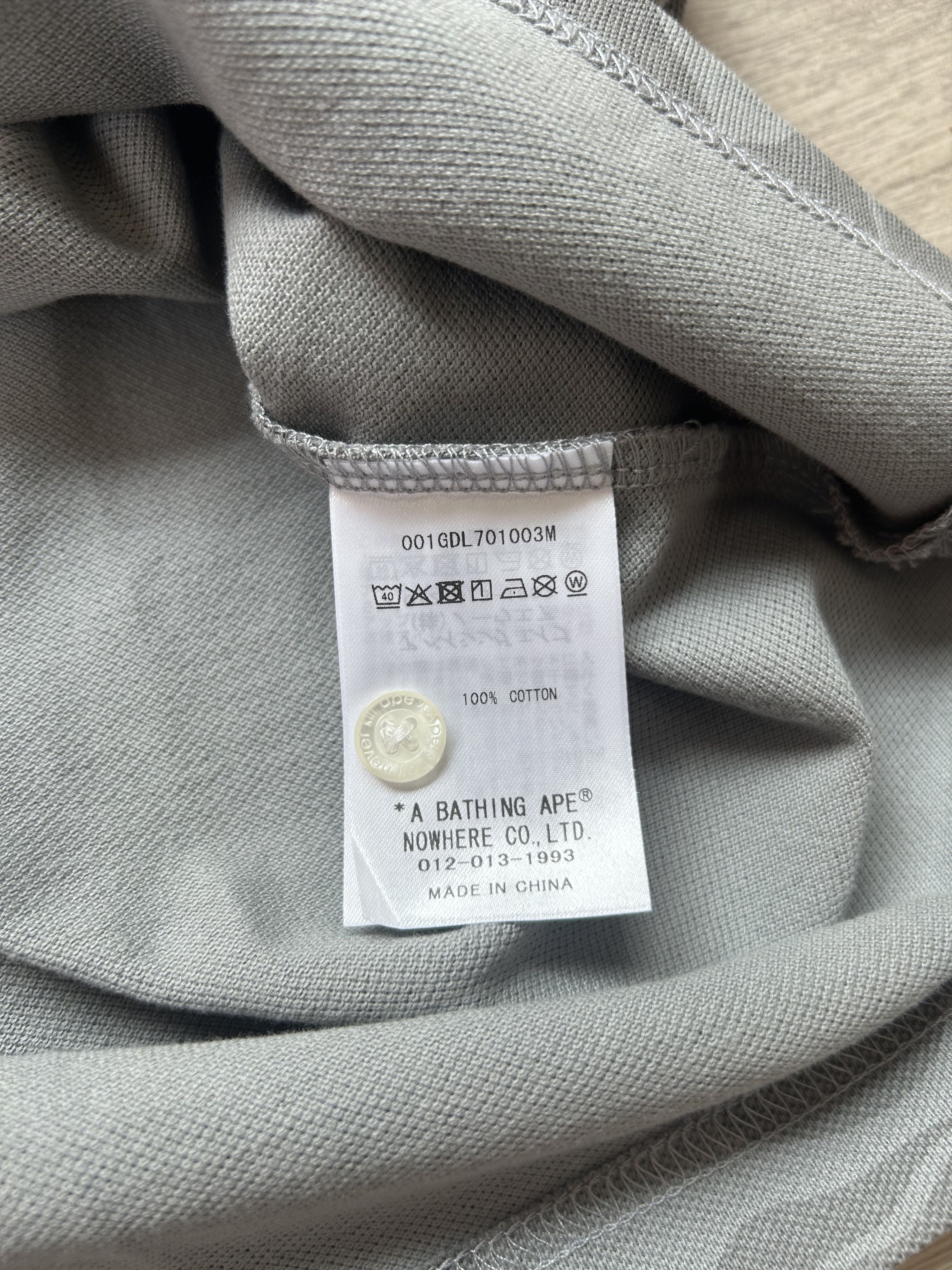 Bape Bape Relaxed Fit Polo ‘Grey’ Size US XL / EU 56 / 4 - 7 Thumbnail