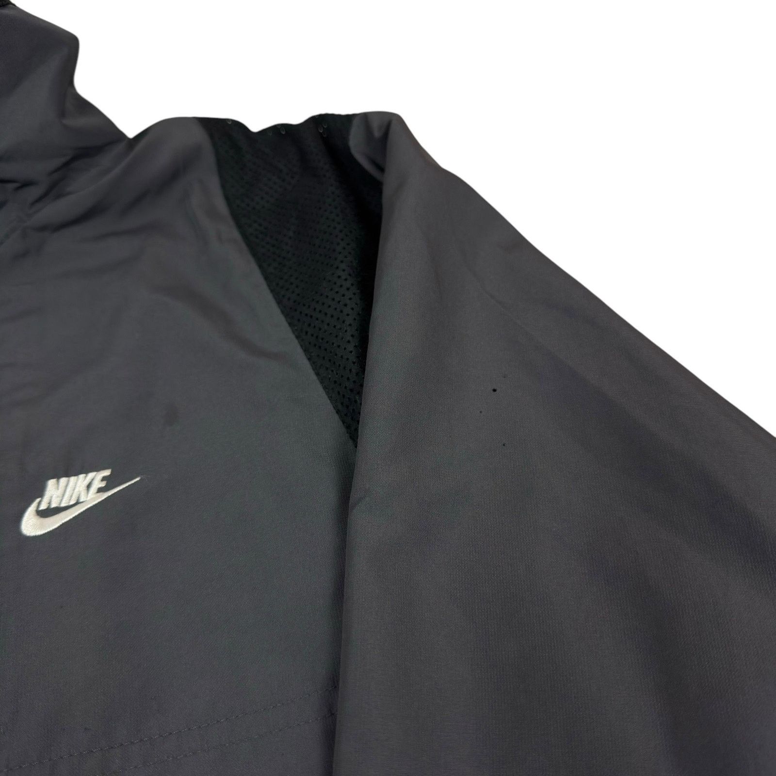Nike × Vintage Nike Sportswear Mens Gray Black Full Zip Track Jacket Medium Size US M / EU 48-50 / 2 - 3 Thumbnail
