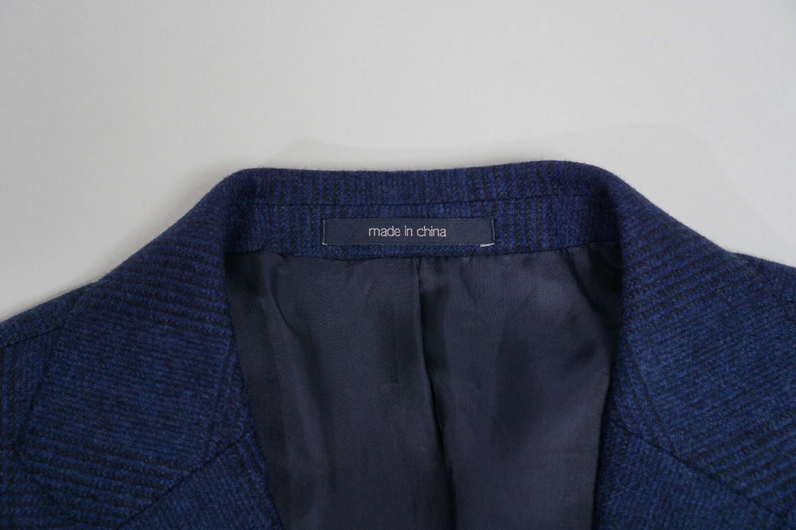 Suitsupply Men Suitsupply Blazer Lazio Wool Flannel Plaid Blue UK/US36 Size 36R - 3 Thumbnail