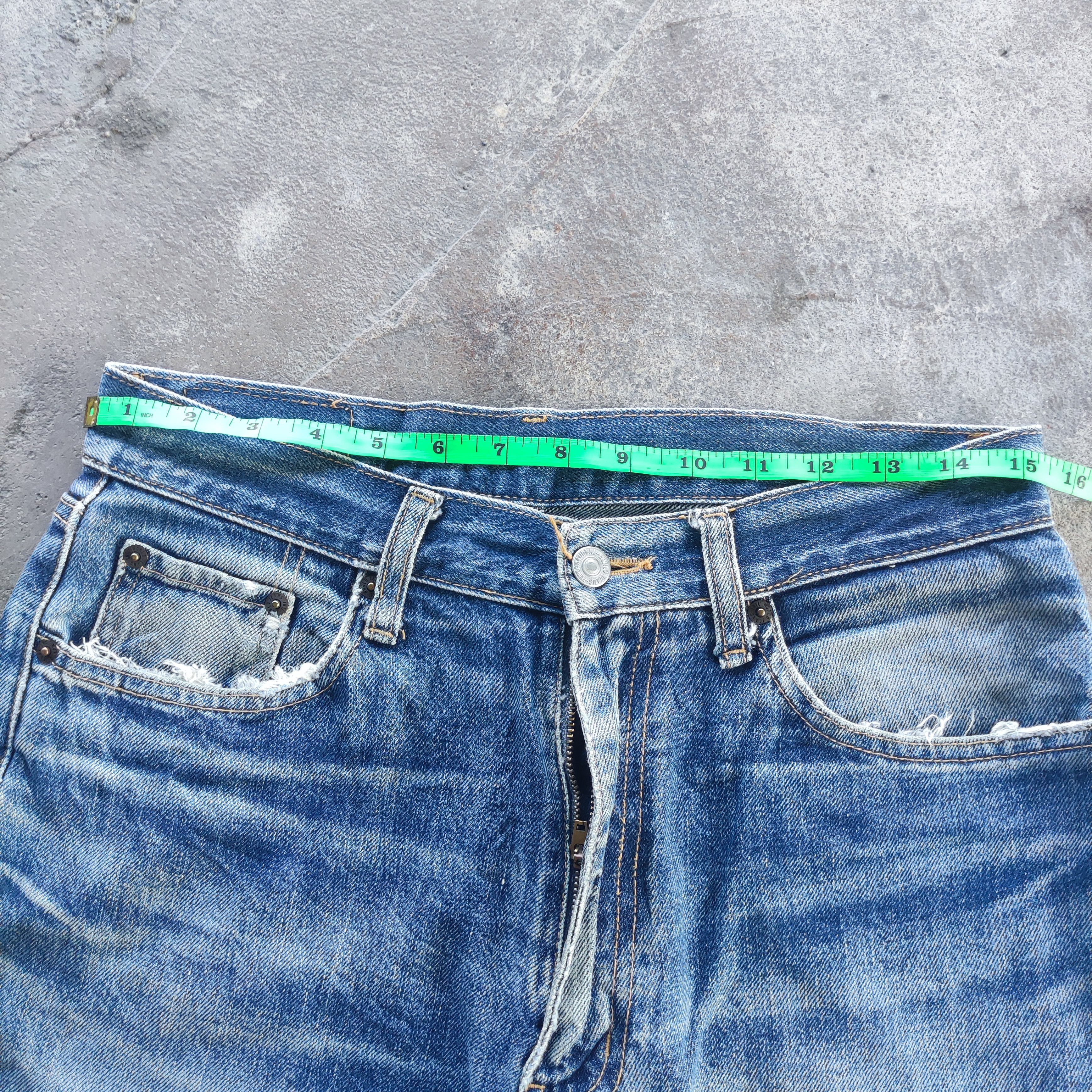 Japanese Brand Vintage Japanese Brand Buggy Jeans Ripped Faded Pants Size US 30 / EU 46 - 8 Thumbnail