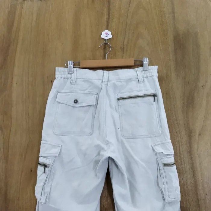 Japanese Brand RAKAN LIGHT GREY CARGO PANTS Size US 30 / EU 46 - 8 Thumbnail