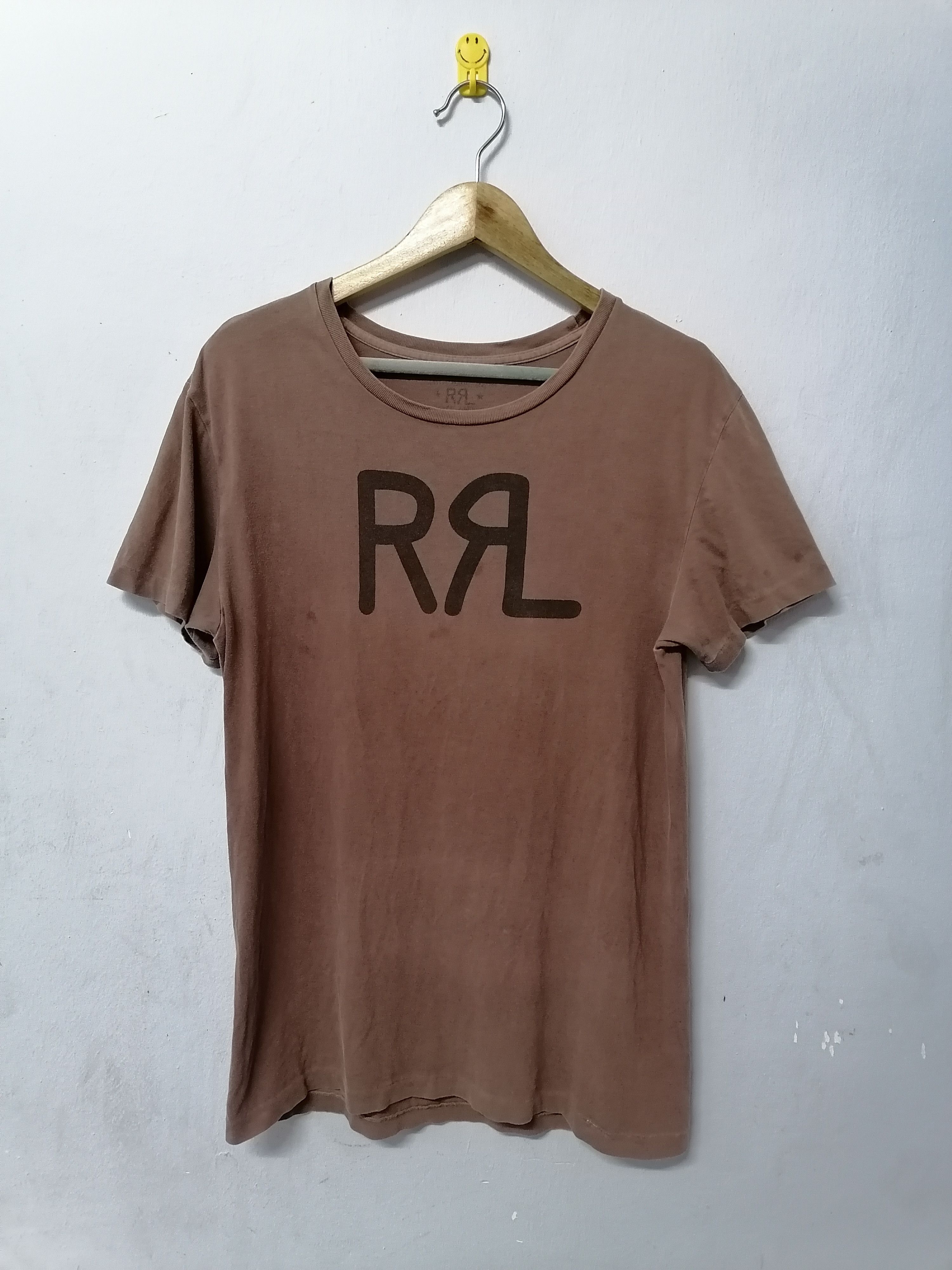 RRL Ralph Lauren × Vintage Trashed Faded Vintage Polo RRL T-shirt Size US S / EU 44-46 / 1 - 1 Thumbnail