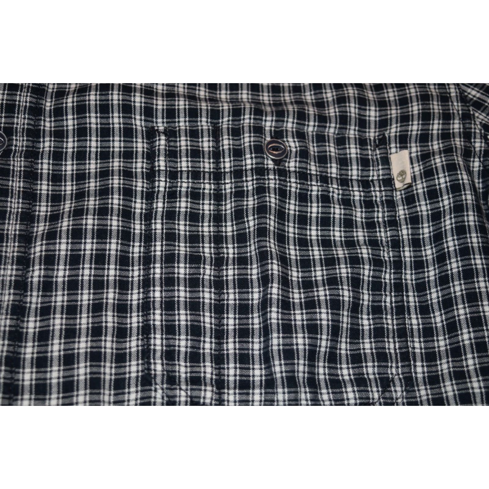 Timberland TIMBERLAND MENS SLIM FIT BUTTON-UP OXFORD SHIRT DARK NAVY CHECK XL Size US XL / EU 56 / 4 - 4 Thumbnail