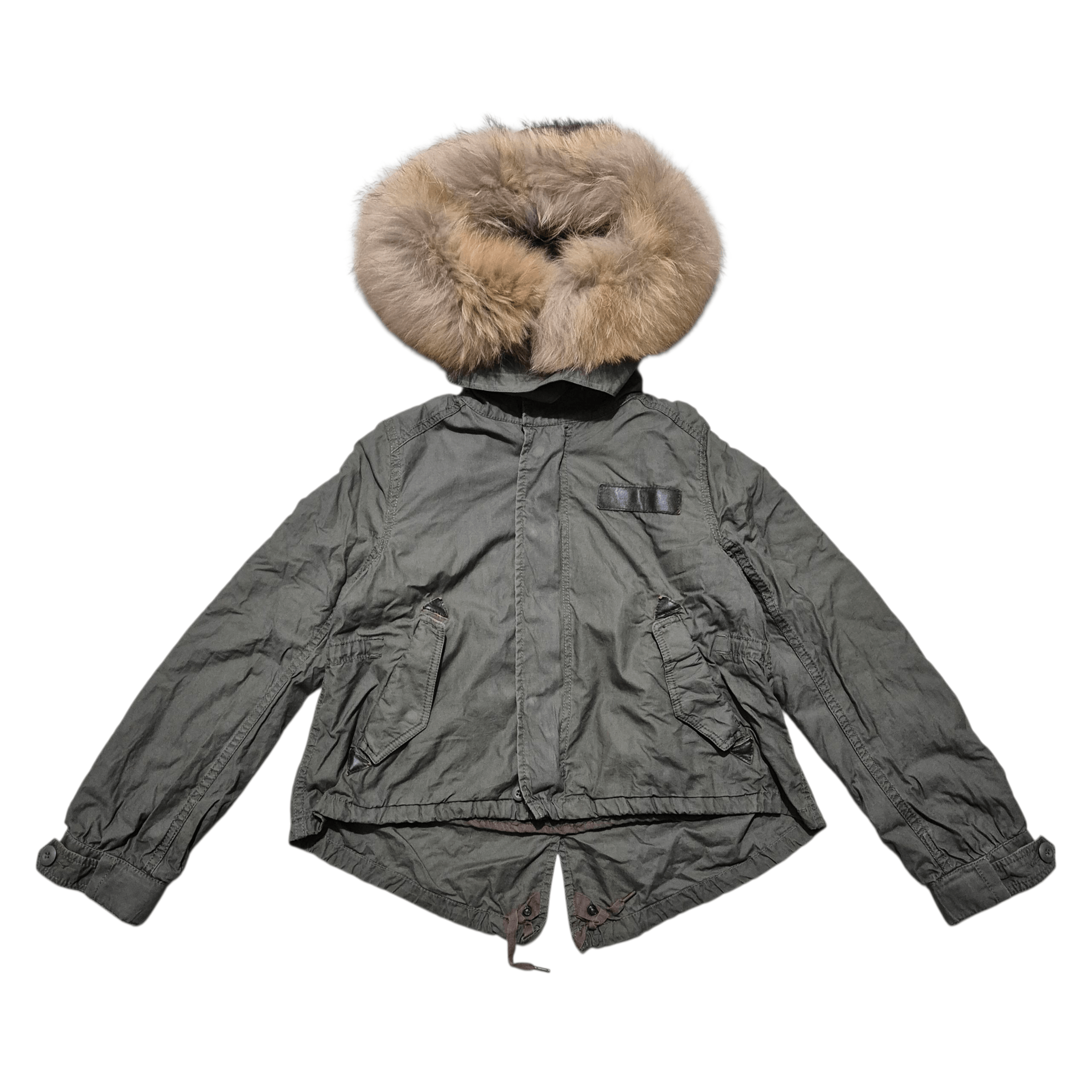 Goa military fur hoodie jacket