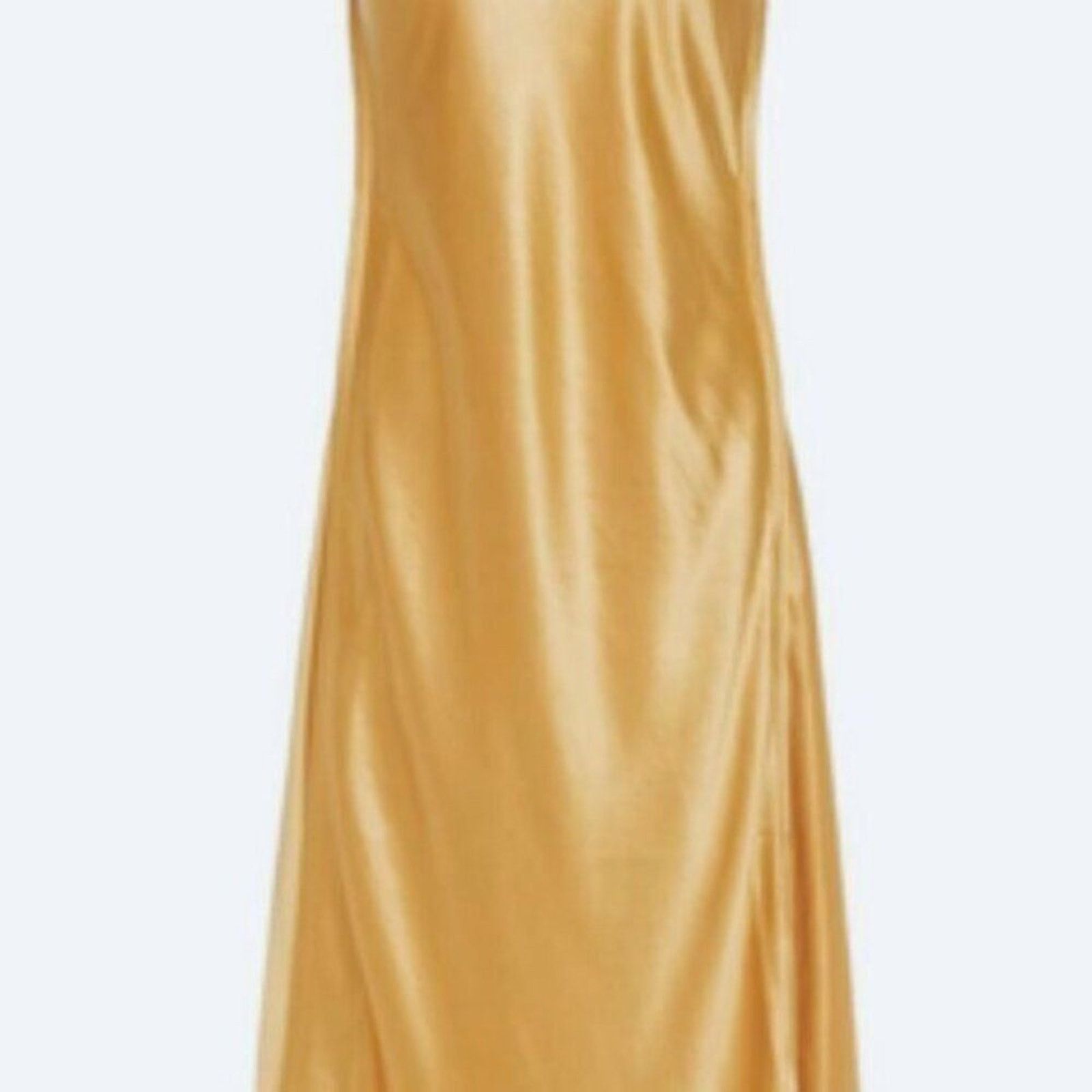 Acne Studios Acne Studios Satin slip dress Gold US 10 Size L / US 10 / IT 46 - 8 Thumbnail
