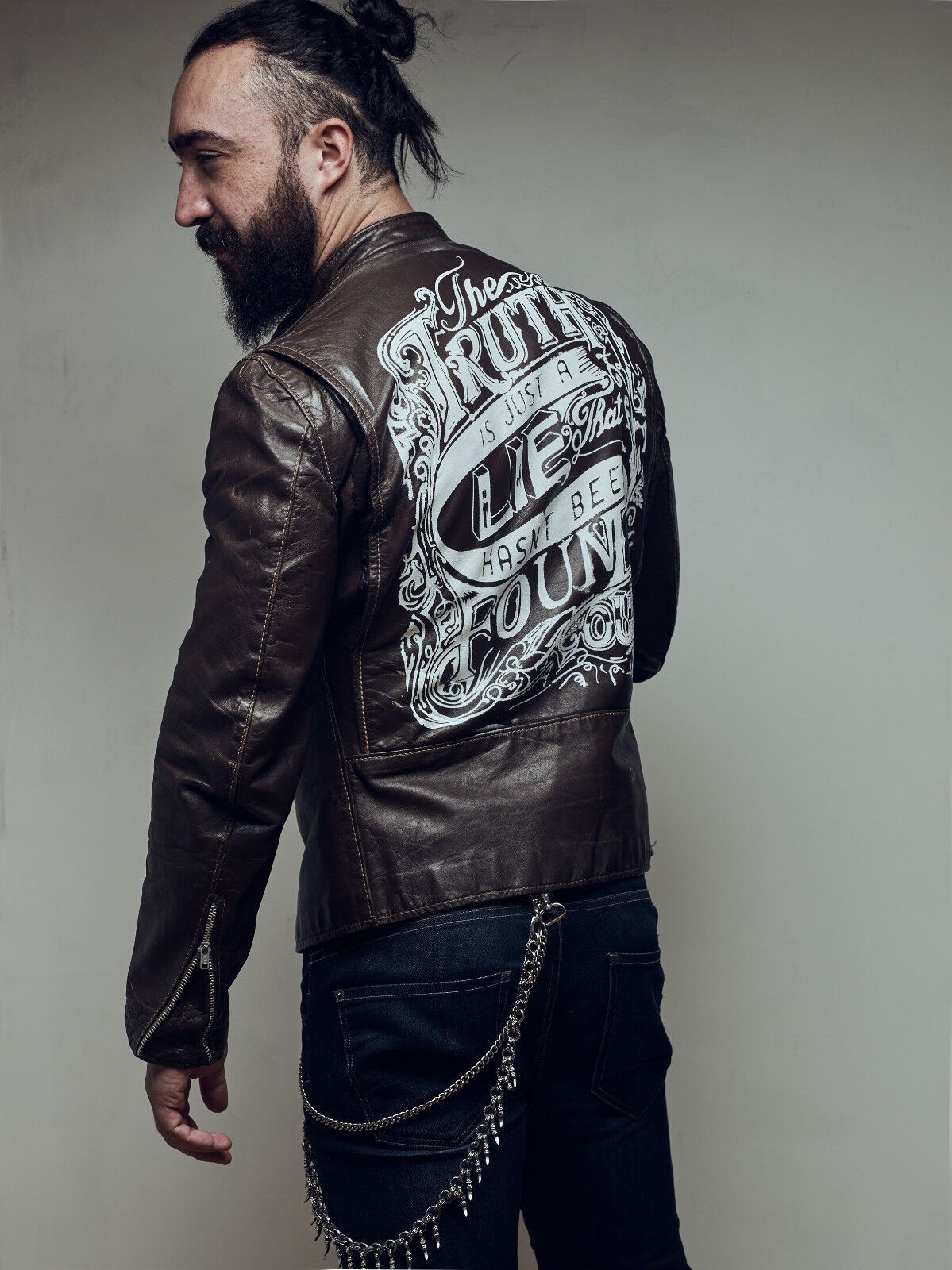 Schott Leather jacket VERY RARE! Beck Buco cafe racer biker Size US M / EU 48-50 / 2 - 8 Thumbnail