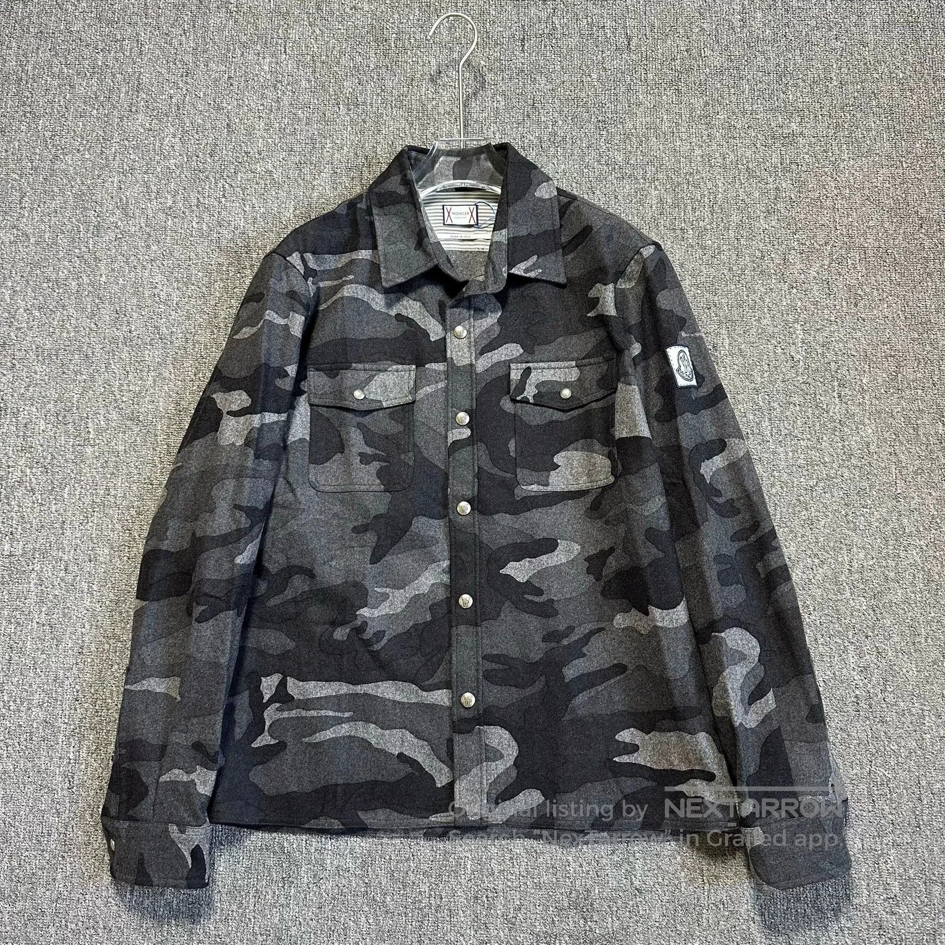 Moncler Genius Moncler Thom Browne Camouflage Wool Jacket. Size US M / EU 48-50 / 2 - 1 Thumbnail