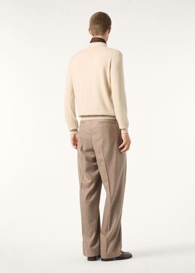 Loro Piana os11x0226 FAQ9447 Sergio Polo Shirt in Toffee Cream Size US XL / EU 56 / 4 - 5 Thumbnail