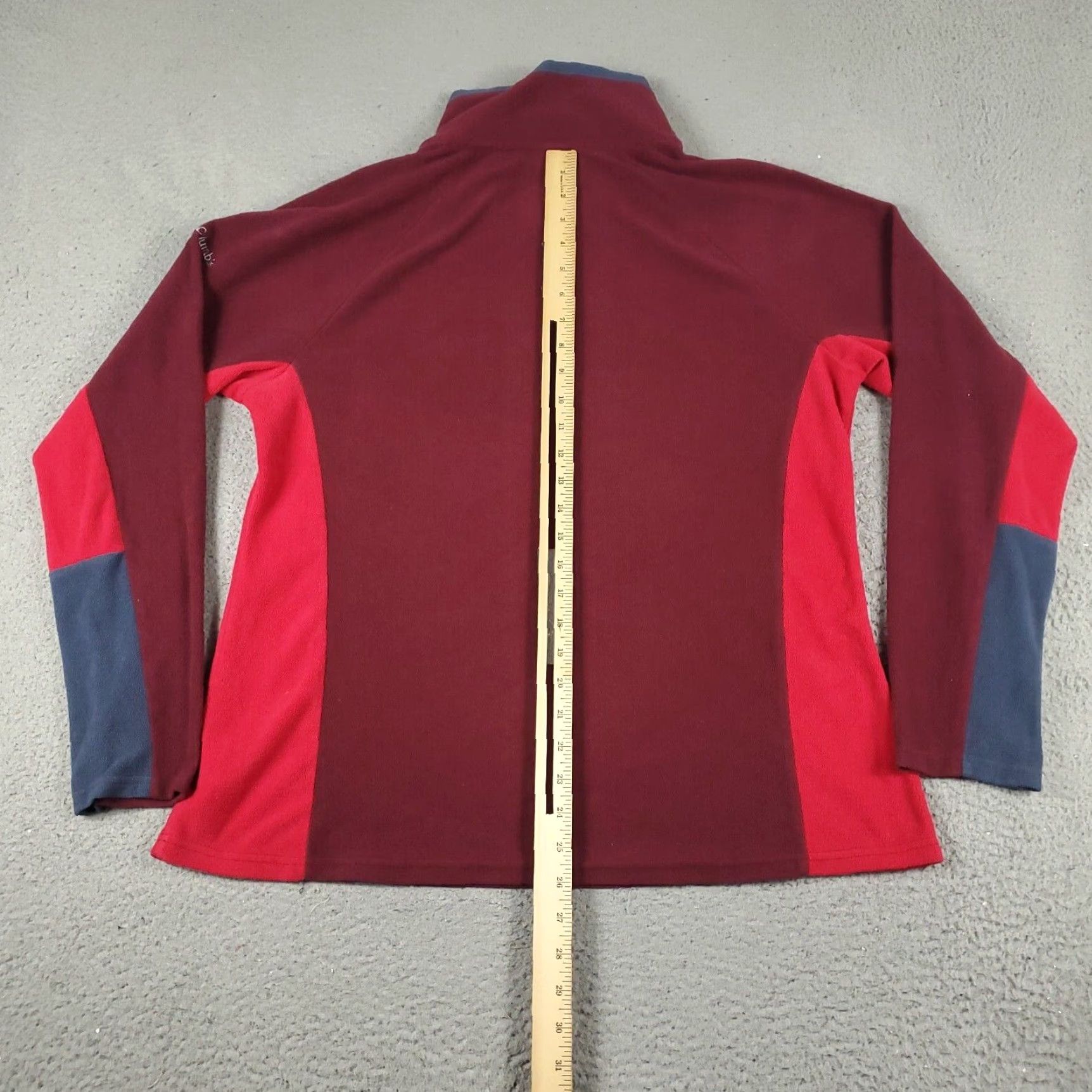 Vintage Columbia Sweater Womens XL Red Fleece 1/4 Zip Pullover Long Sleeve Size XL / US 12-14 / IT 48-50 - 5 Thumbnail
