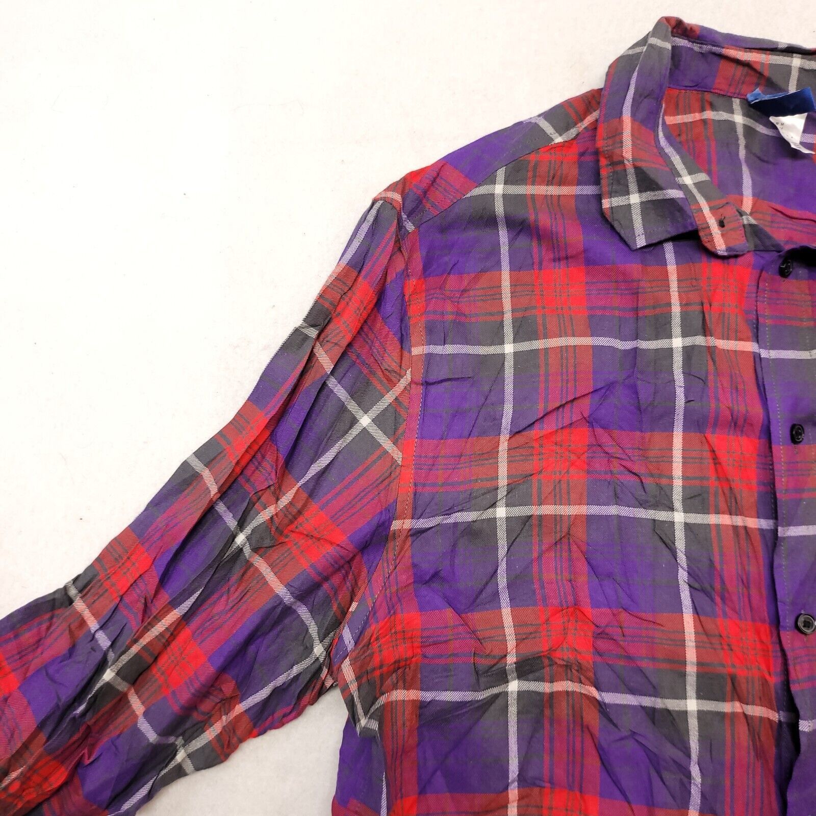H&M H&M Divided Madras Flannel Button Up Shirt Mens Size M Red Size US M / EU 48-50 / 2 - 4 Thumbnail