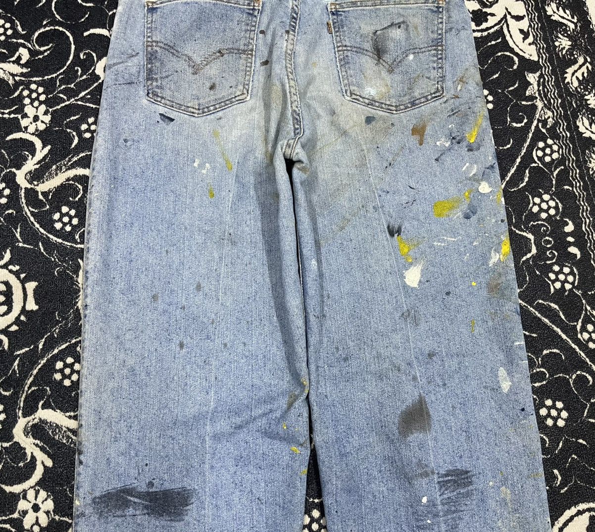 Levi's 90s LEVIS 540 BAGGY JEANS SPLASH PAINT JEANS 34x32 Size US 34 / EU 50 - 15 Thumbnail