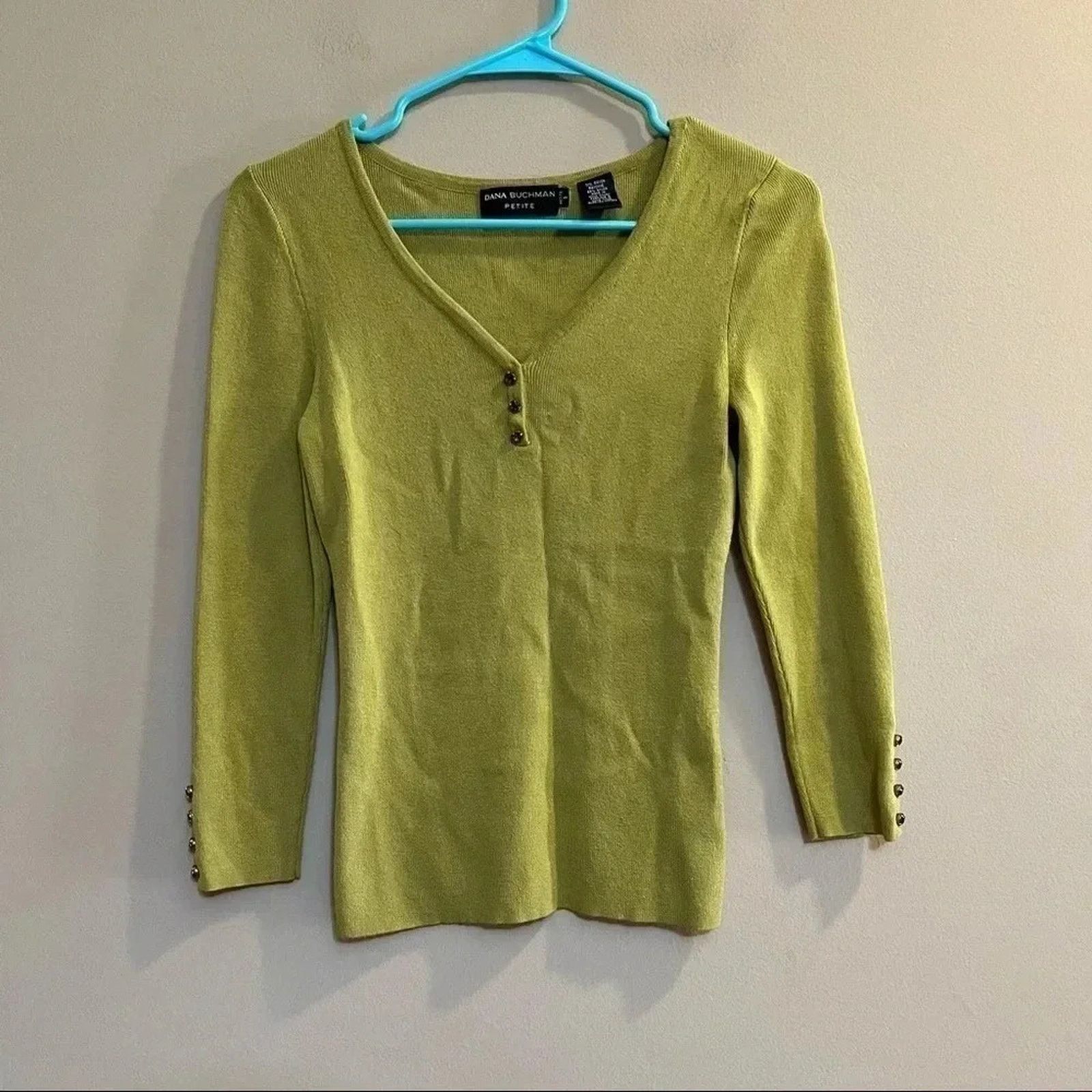 Other Dana Buchman Petite Pullover Sweater Size S 3/4 Sleeves Size S / US 4 / IT 40 - 1 Thumbnail