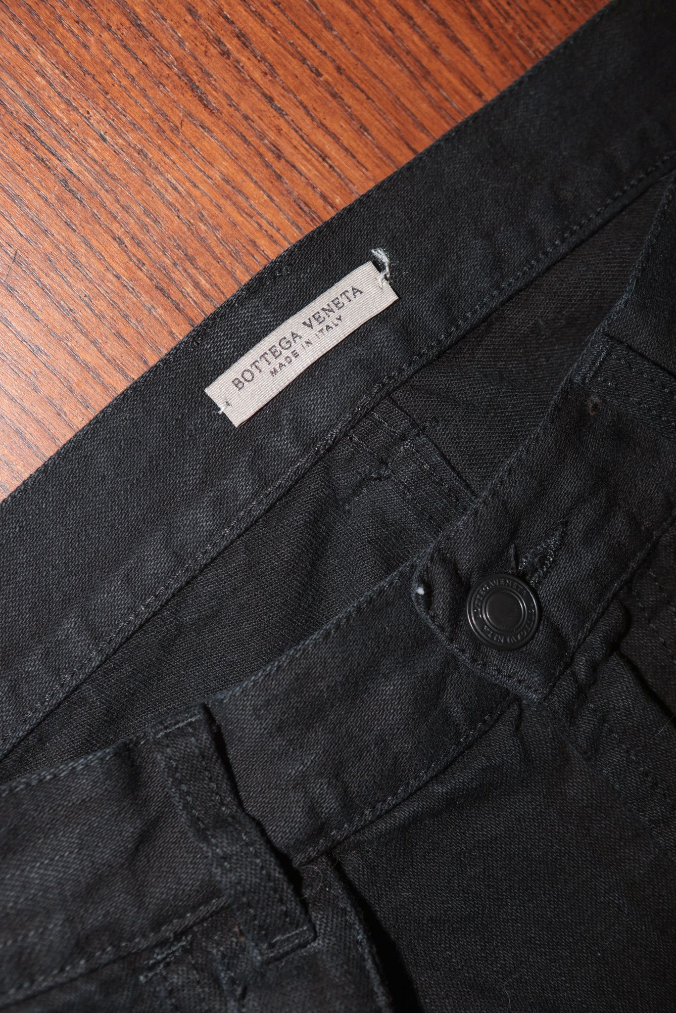 Bottega Veneta Bottega Veneta – Black Cotton, Slim Fit, Size 46 Size US 30 / EU 46 - 7 Thumbnail