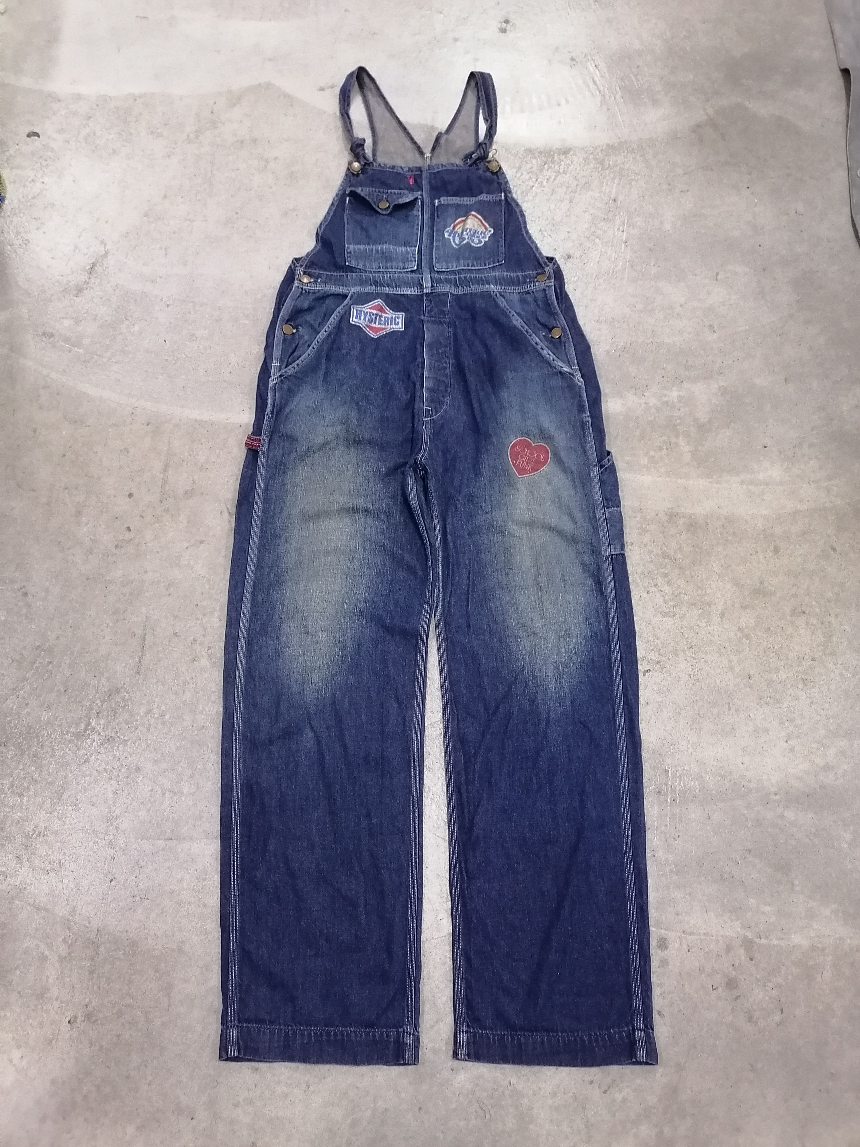 Hysteric Glamour × Japanese Brand Hysteric Glamour Distressed Denim Overall Size 33" - 2 Thumbnail