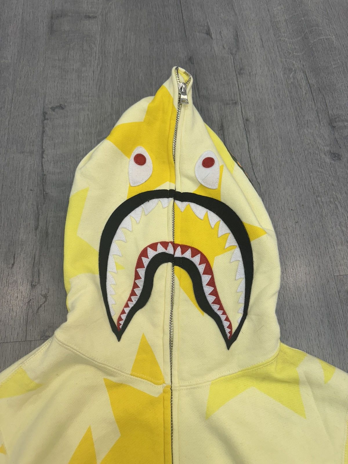 Bape BAPE Shark Full Zip Hoodie Yellow Star Camo–Made in Japan XS Size XS / US 0-2 / IT 36-38 - 2 Thumbnail