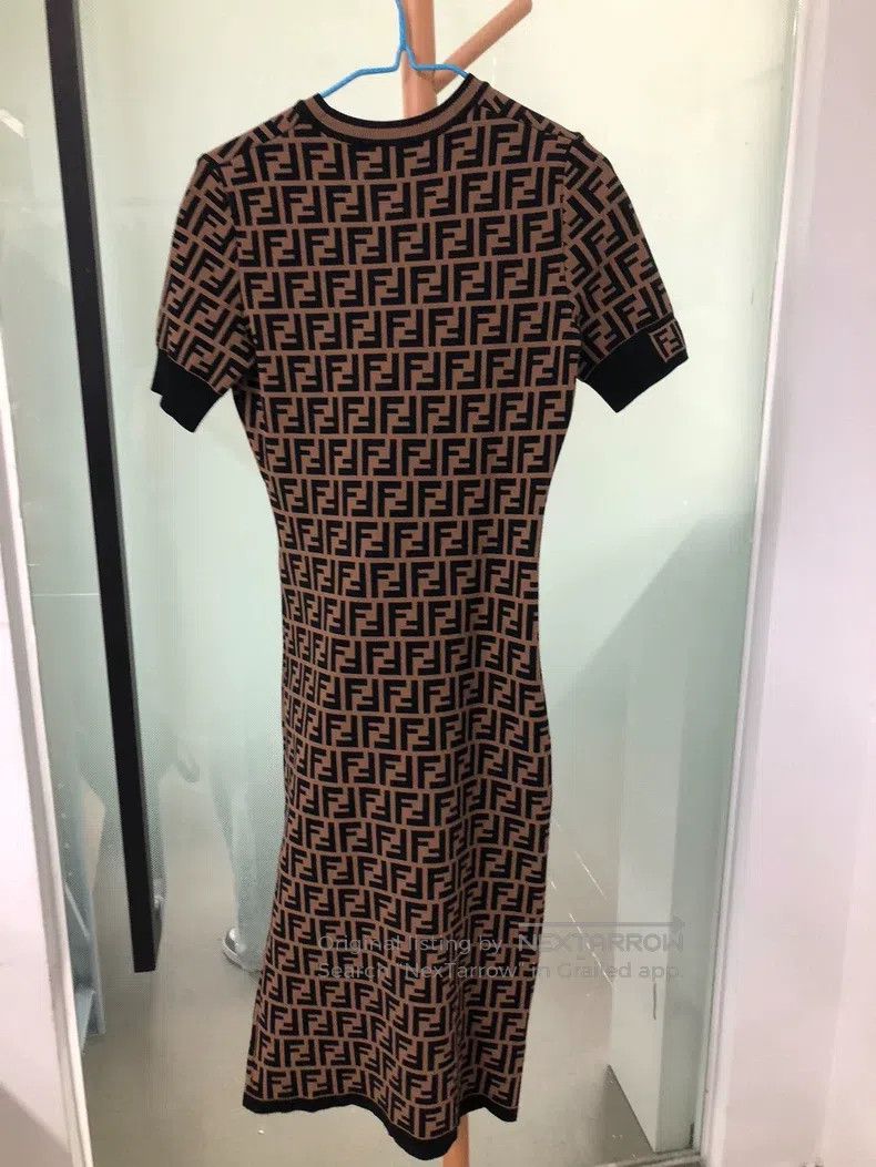 Fendi Fendi All-Print Dress Size XS / US 0-2 / IT 36-38 - 2 Thumbnail