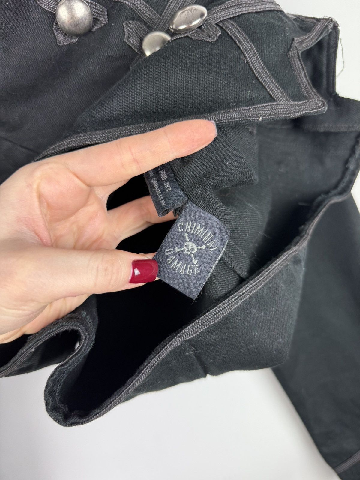 Criminal Damage Criminal Damage Ladies Grid Jacket Full Zip Gothic Size S Size S / US 4 / IT 40 - 14 Thumbnail