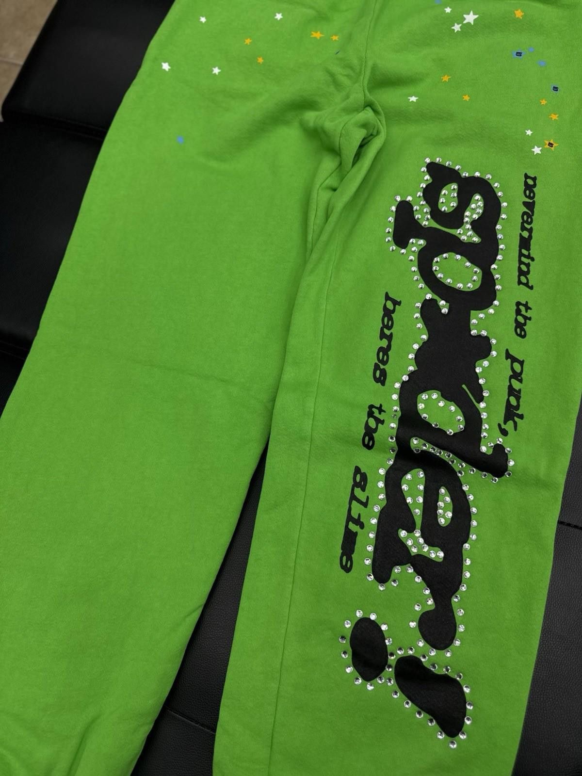 Other Sp5der Worldwide Slime Green Sweats Young Thug Spider (M) Size US 32 / EU 48 - 3 Thumbnail