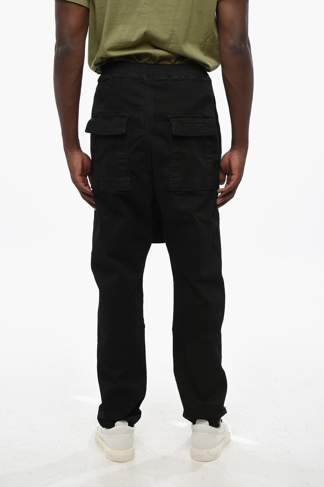 Rick Owens og1mm1025 Loose Fit Toothface Belas Pant in Black Size US 30 / EU 46 - 2 Thumbnail