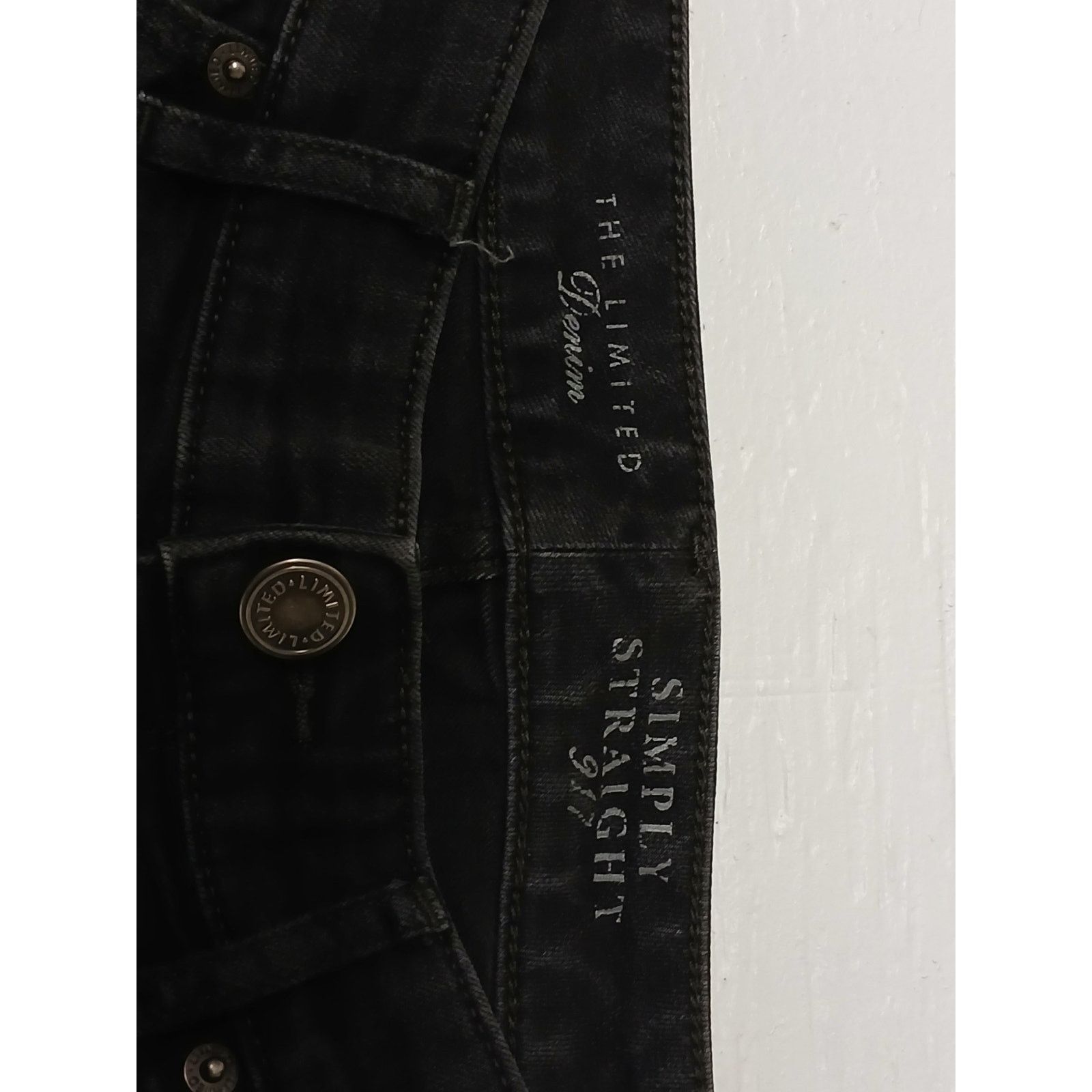 Other The Limited Denim Simply Straight 917 (6L) Black Jeans Size 28" / US 6 / IT 42 - 7 Thumbnail
