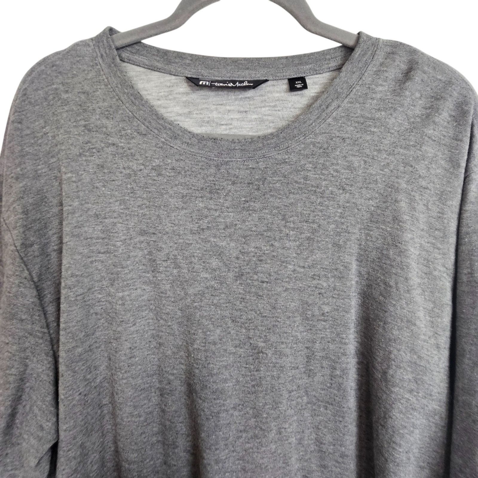 TravisMathew Travis Mathew Mens LS Crew Neck T-Shirt Size XXL Minimalist Size US XXL / EU 58 / 5 - 2 Thumbnail