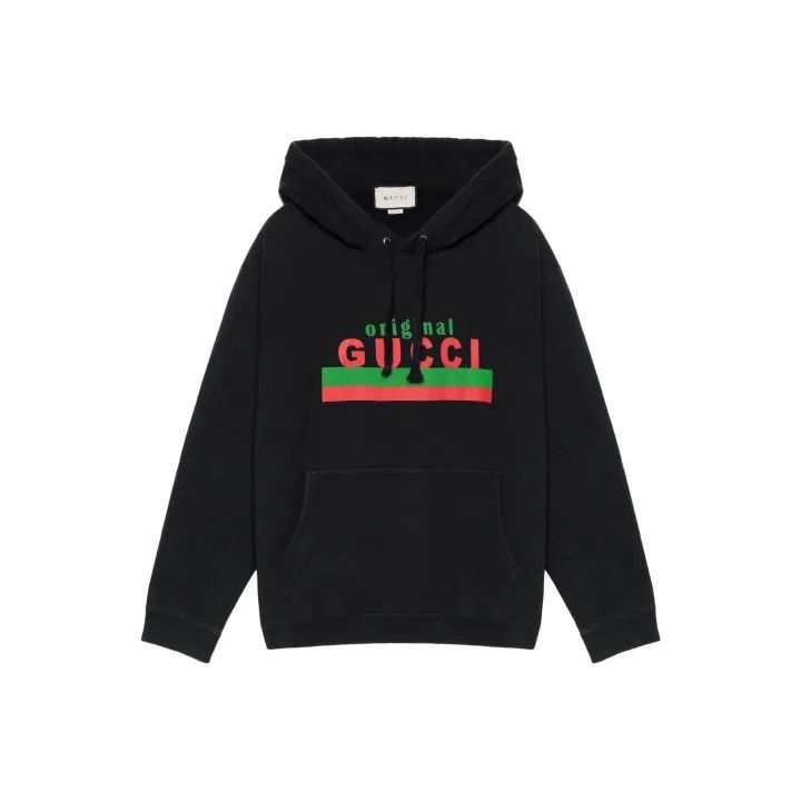 Gucci Gucci Logo Graphic Black Hoodie Size US L / EU 52-54 / 3 - 1 Thumbnail