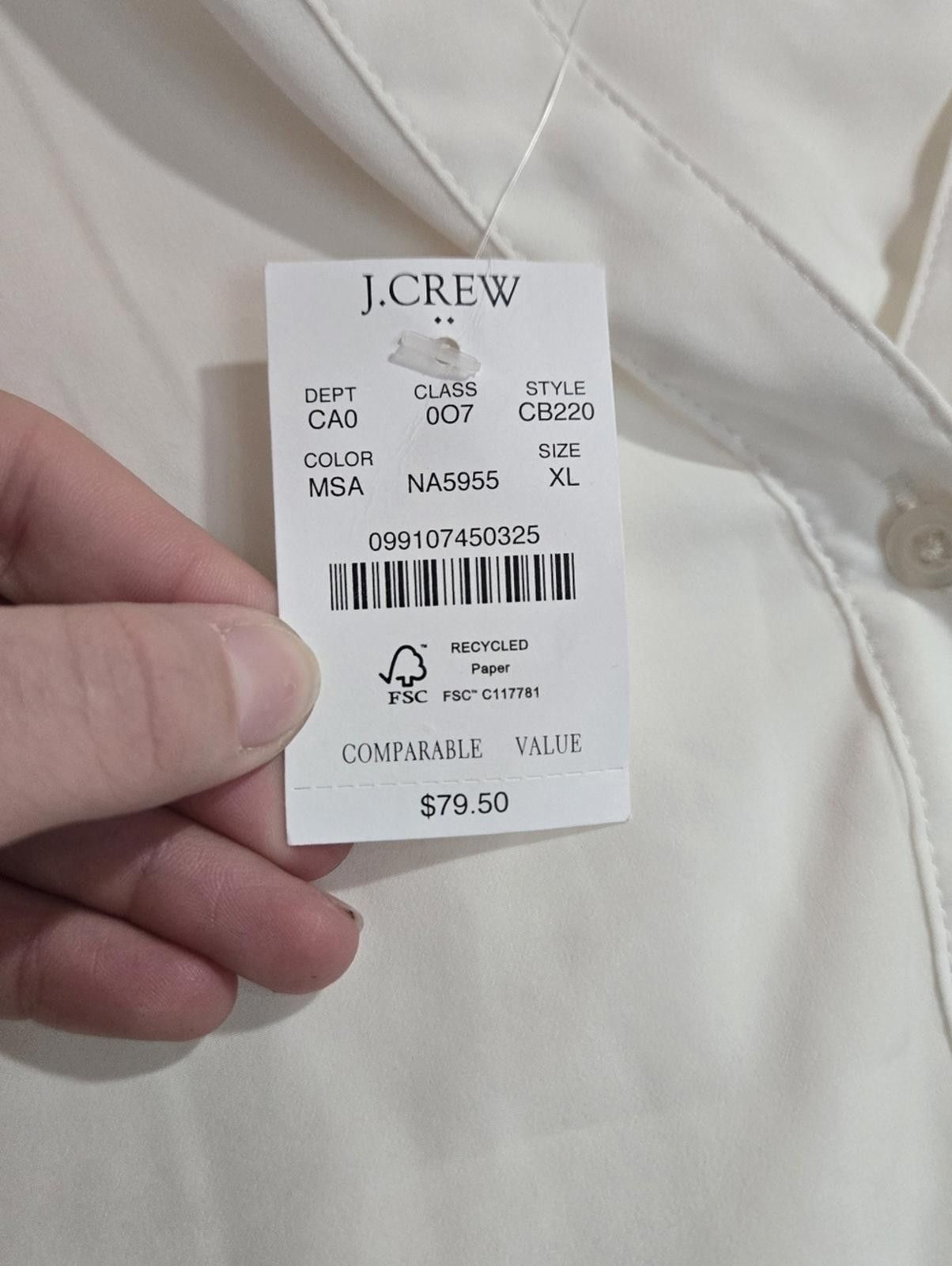 J.Crew J Crew Popover placket blouse Size XL / US 12-14 / IT 48-50 - 3 Thumbnail