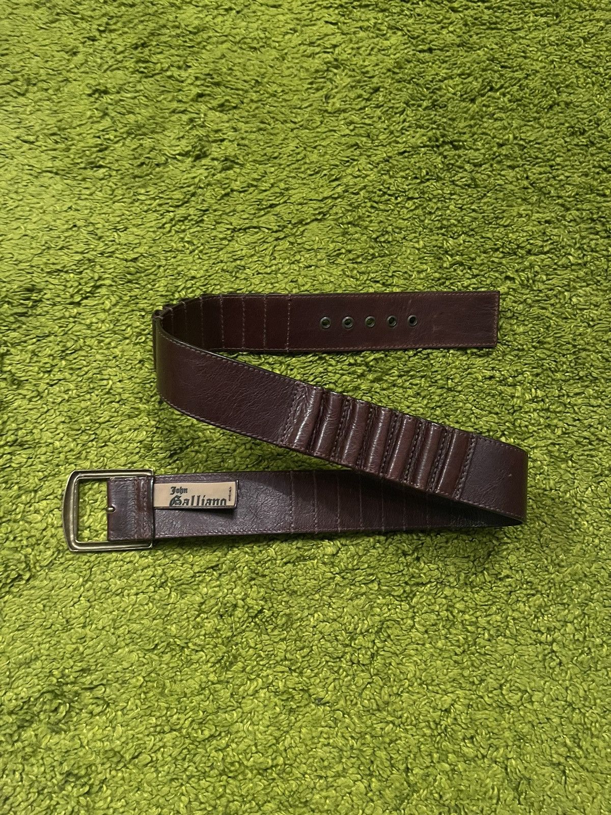 小物 John Gailiano leather belt archive John Gailiano Leather Belt Archive Vintage Charm | eBay
