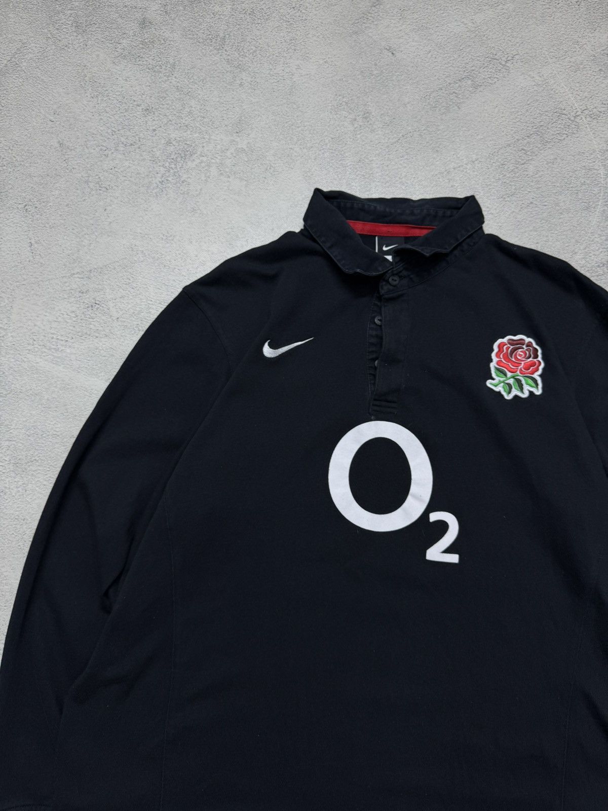 Nike Vintage Y2k Nike England O2 🏴󠁧󠁢󠁥󠁮󠁧󠁿 Union Shirt Jersey 00’s Size US XXL / EU 58 / 5 - 6 Thumbnail