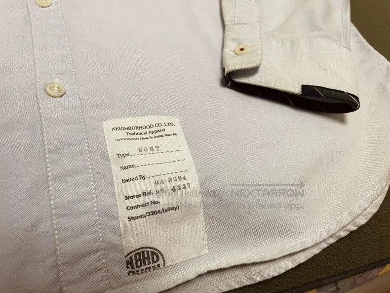 Neighborhood Neighborhood TIE SOLID Long Sleeve Shirt. Size US L / EU 52-54 / 3 - 4 Thumbnail