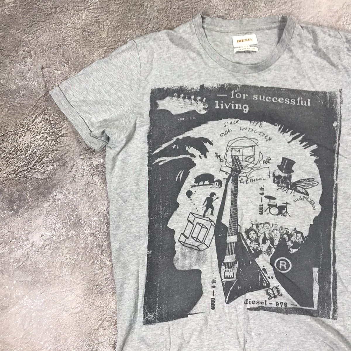 Vintage Vintage Y2K Graphic Tee Sun Faded Streetwear Grunge Baggy L Size US L / EU 52-54 / 3 - 3 Thumbnail