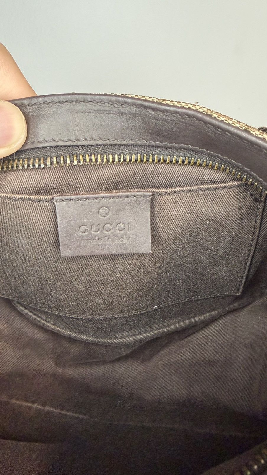 Gucci Gucci Beige and Brown GG Canvas Shoulder Bag Size ONE SIZE - 5 Thumbnail