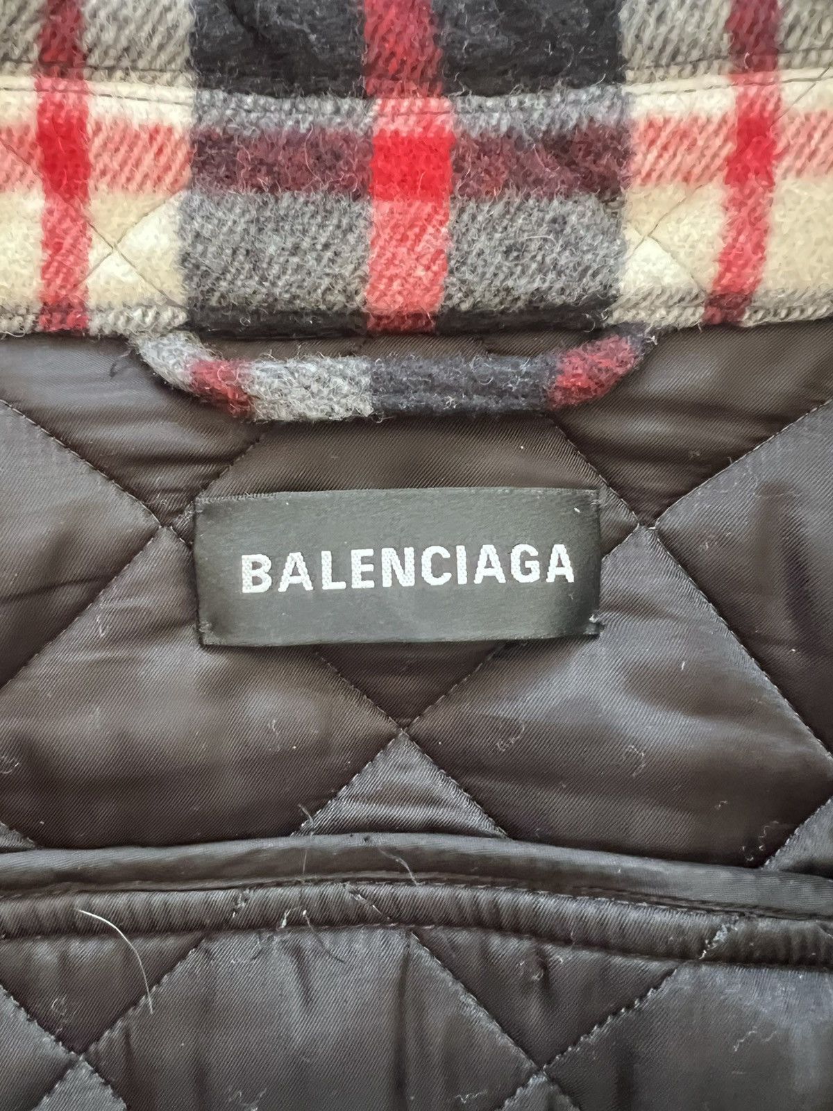 Balenciaga Balenciaga Oversized Quilted Checked Coat Size US S / EU 44-46 / 1 - 3 Thumbnail