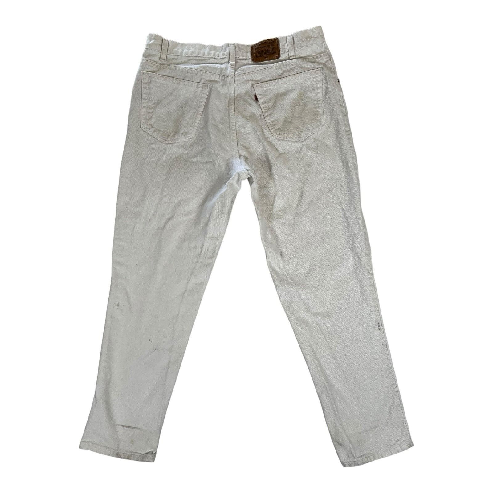 Levi's Vintage Levi’s 545 Orange Tab White Jeans Size 36x30 Made In Size US 36 / EU 52 - 1 Thumbnail