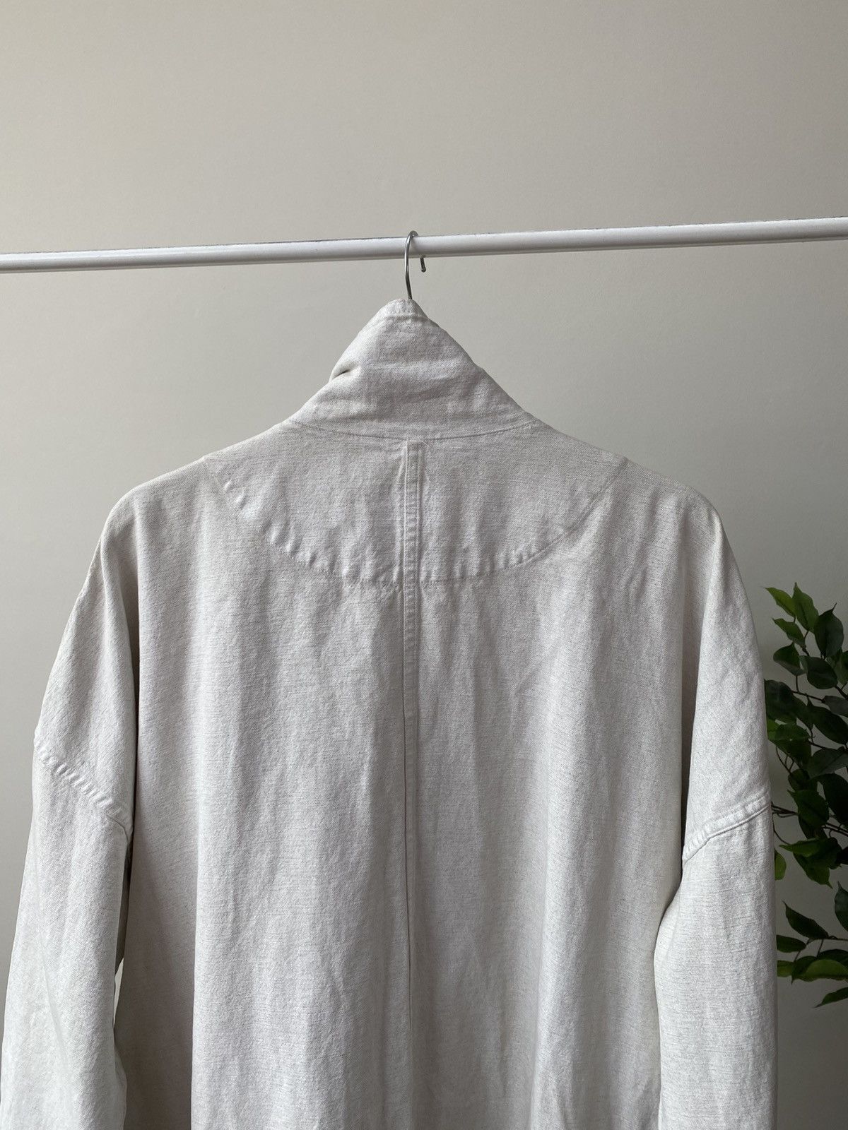 OSKA Vintage OSKA Linen Blend Zip Oversized Heavyweight Coat Size L / US 10 / IT 46 - 13 Thumbnail