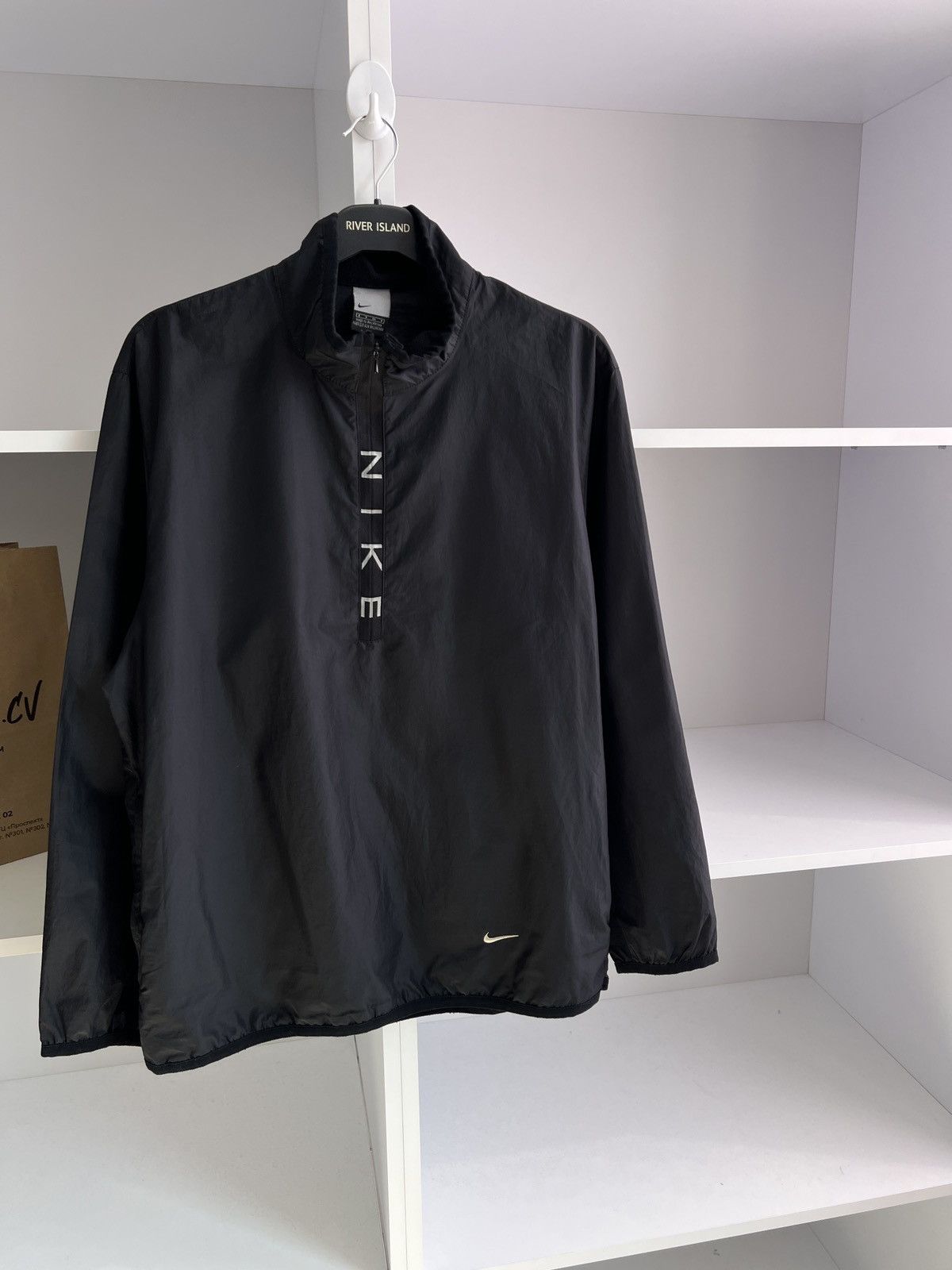 Nike × Vintage Vintage Nike windbreaker drill jacket Size US S / EU 44-46 / 1 - 4 Thumbnail