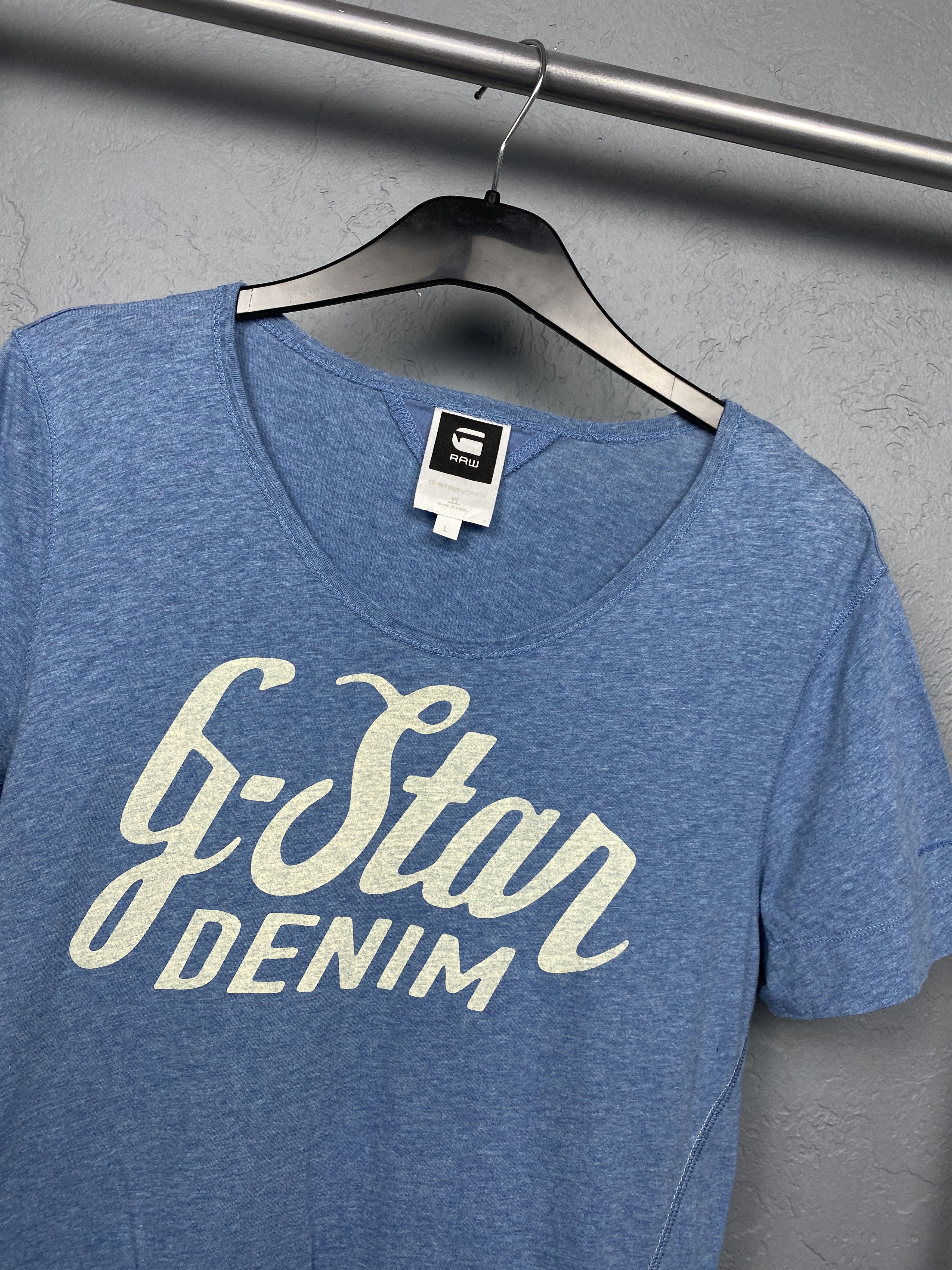 G-Star G Star Raw Vintage Womens T-Shirt Tee Y2K Size L / US 10 / IT 46 - 2 Thumbnail