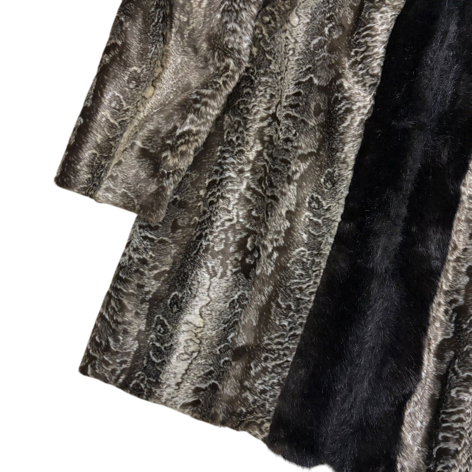 Vintage VINTAGE 90s FAUX FUR Coat Retro Winter Parka Jacket Large Size L / US 10 / IT 46 - 5 Thumbnail