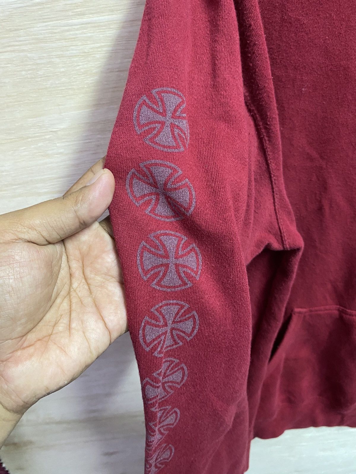 Independent Trading Co. Independent x Thrasher Pentagram Cross hoodie in a garnet Size US XL / EU 56 / 4 - 4 Thumbnail