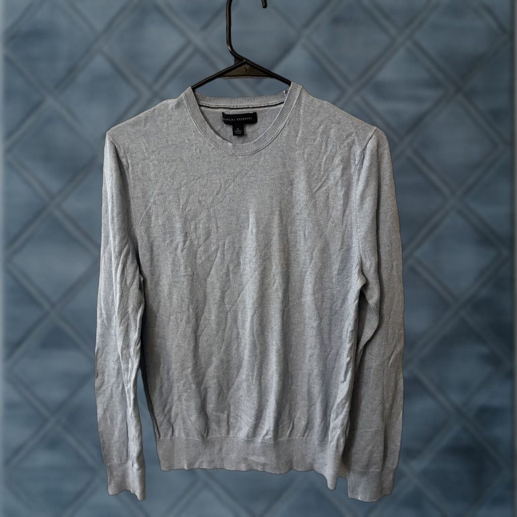 Banana Republic Banana Republic Sweater Men Small Blue Cotton Crew Neck Pullover Knit Casual Long Sleeve Regular Fit Size US S / EU 44-46 / 1 - 1 Thumbnail
