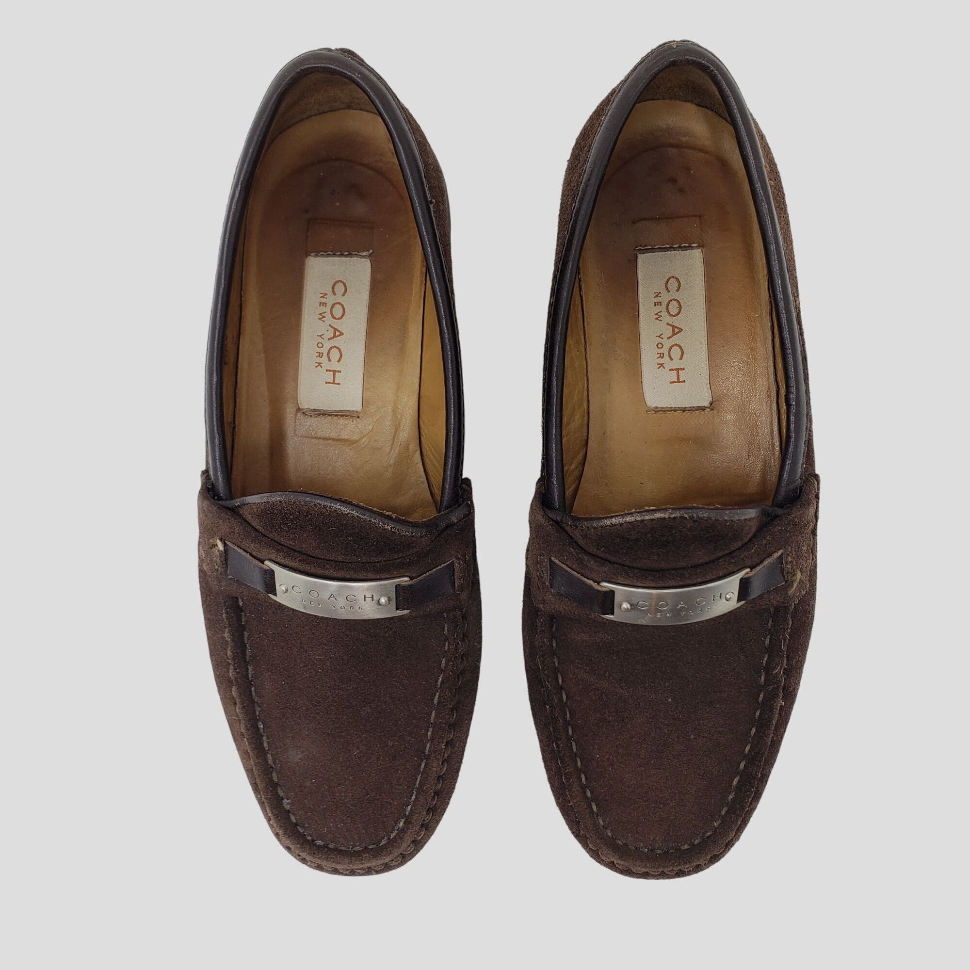 Coach Coach Suede Womens Loafers With Metal Accent Size 5.5 B Size US 5.5 / IT 35.5 - 3 Thumbnail