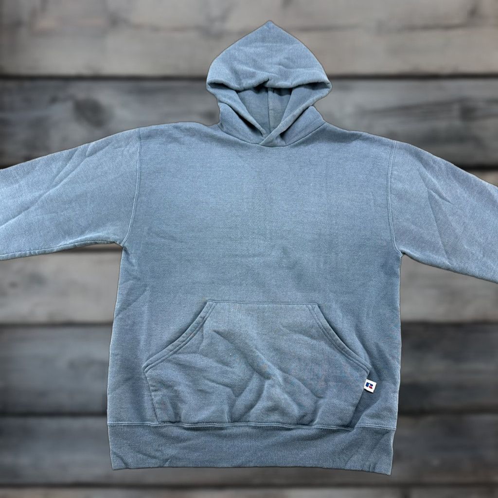 Russell Athletic VINTAGE Russell Hoodie Pullover Mens M Blue Cotton Fleece Logo 90s Mexico Size US M / EU 48-50 / 2 - 1 Thumbnail