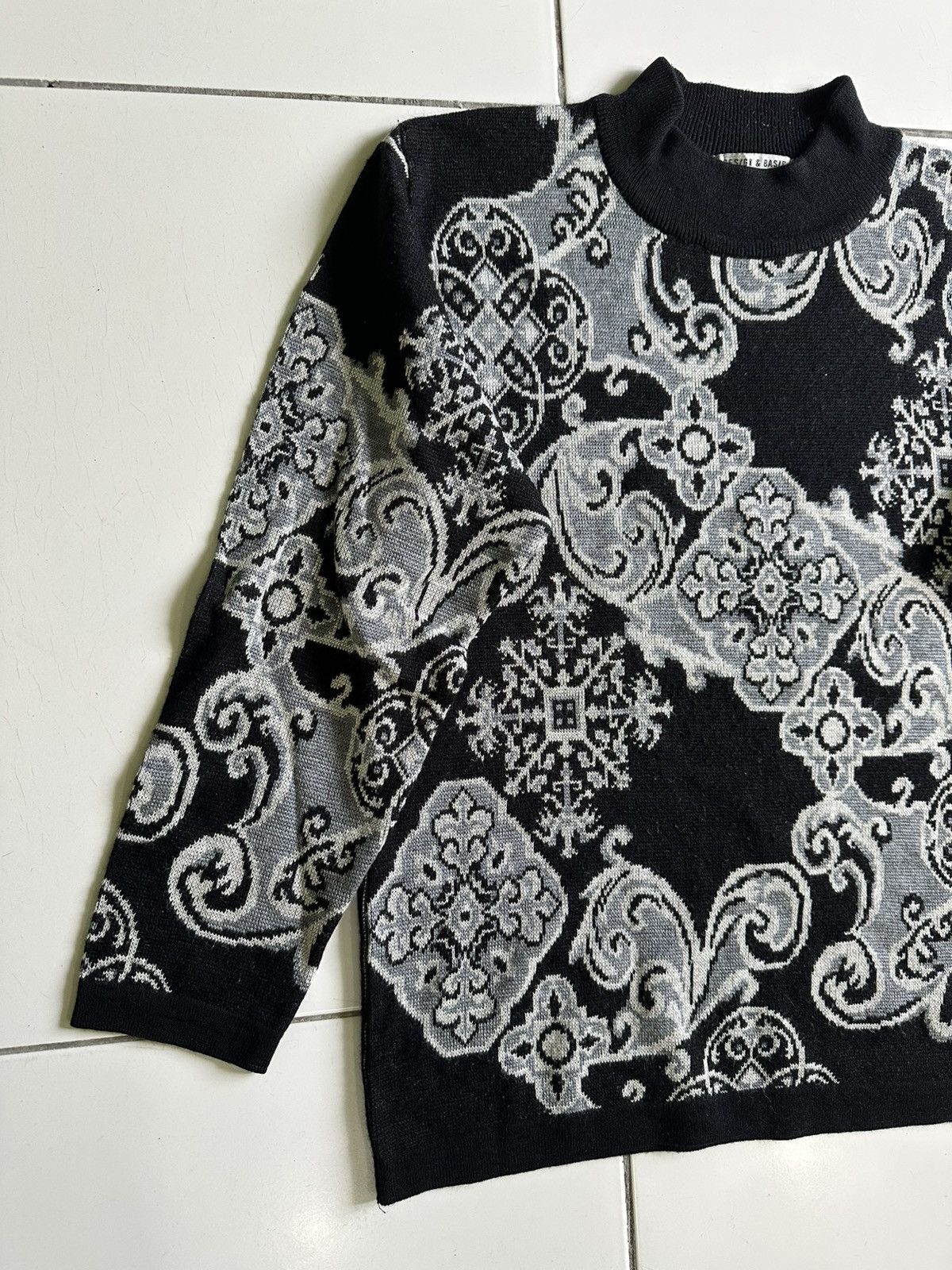 Japanese Brand Vintage Ragalia Printed Cotton Knit Sweater Size M / US 6-8 / IT 42-44 - 2 Thumbnail