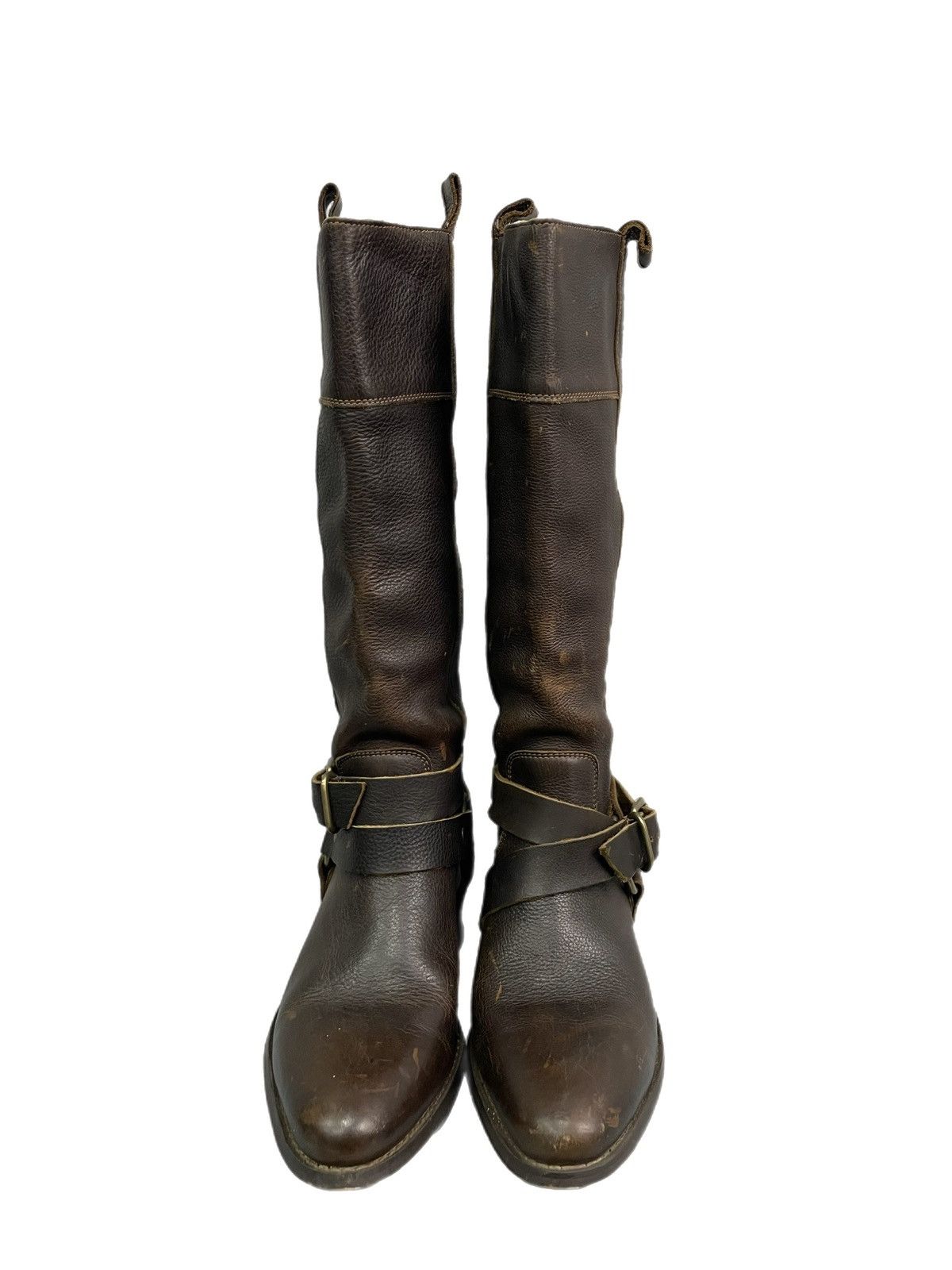 Wrangler Vintage Brown Tall Leather wrangler 90s Boots Western Size US 7.5 / EU 40-41 - 2 Thumbnail
