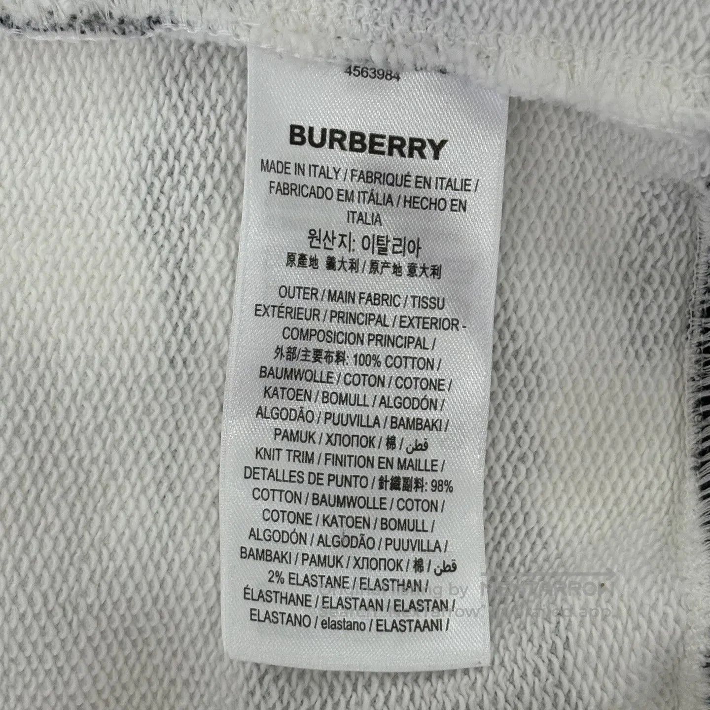 Burberry Burberry Ink-streaked striped hooded sweatshirt Size US M / EU 48-50 / 2 - 4 Thumbnail