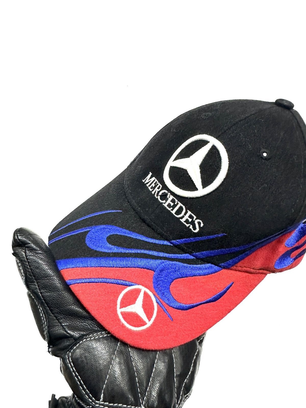 Mercedes-Benz Vintage Mercedes Benz racing flame Like Donda Cap Y2K Size ONE SIZE - 3 Thumbnail