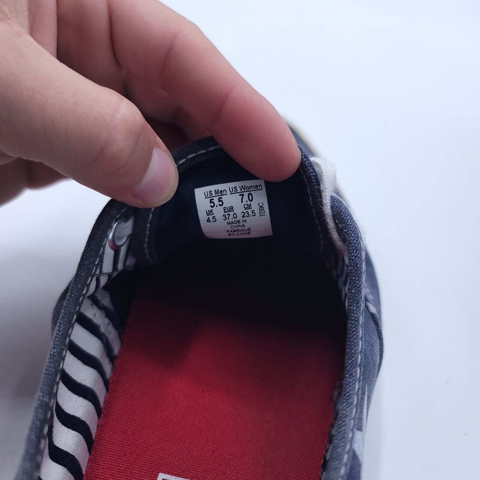 Vans Vans Off the Wall Shoe Women Size 7 Mens 5.5 TB9C Blue White Size US 7 / IT 37 - 8 Thumbnail