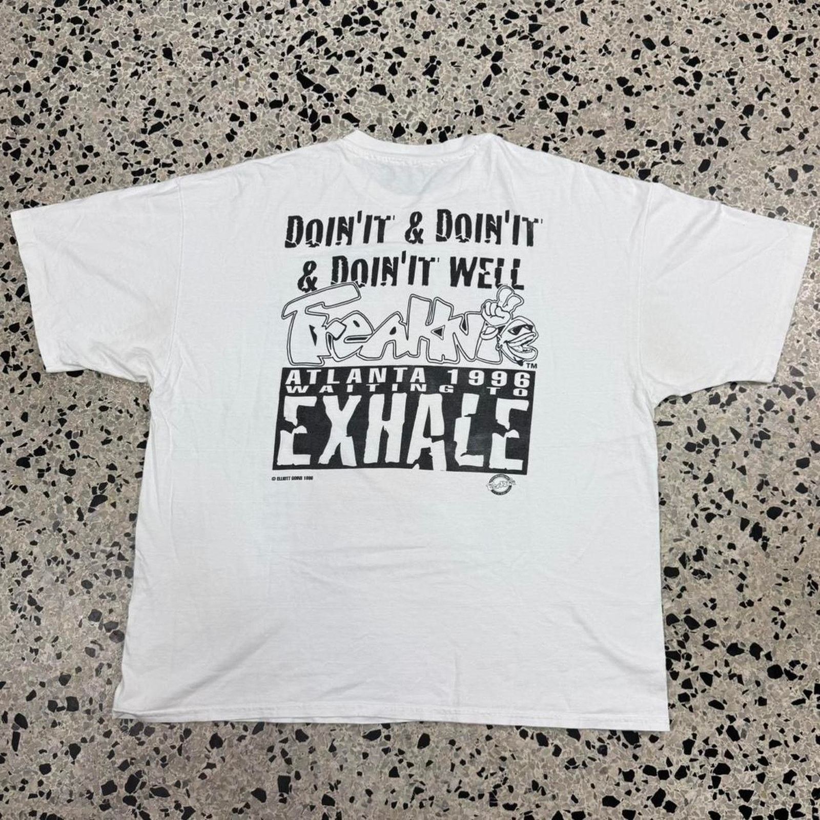 Hanes × Vintage VINTAGE 90S SINGLE STITCH ATLANTAS WORLD FAMOUS FREAKNIK TEE Size US XL / EU 56 / 4 - 6 Thumbnail